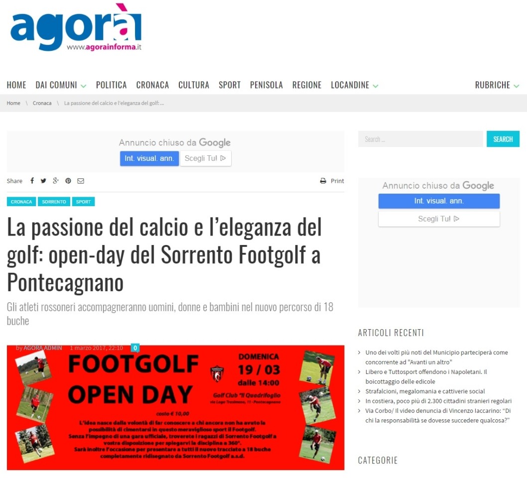 SORRENTO FOOTGOLF A. S. D.